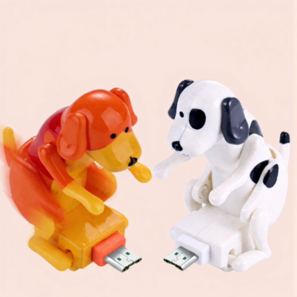 💖✅Funny Dog Charging Cable for Smartphones;