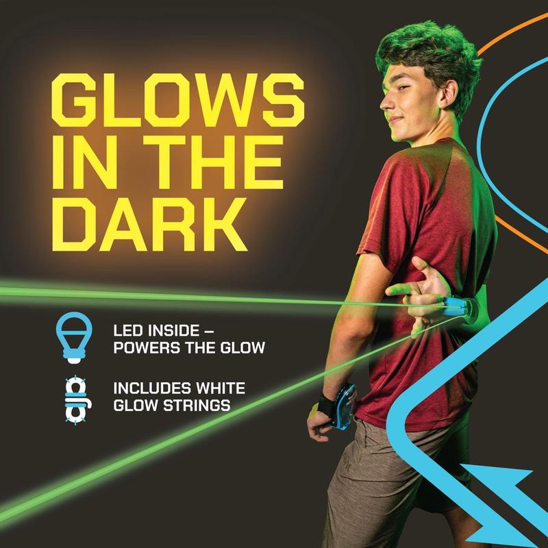 ZipString Aracna - World's First String Launching Webshooter that Glows-In-the-Dark - Perfect Holiday Gift