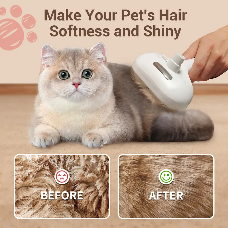 🐾Steam Brush for Pets Long Short Haired