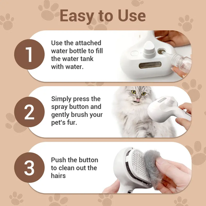 🐾Steam Brush for Pets Long Short Haired