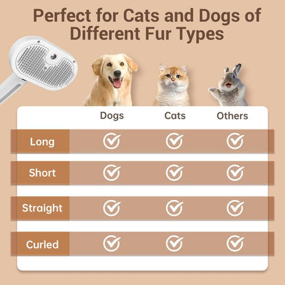 🐾Steam Brush for Pets Long Short Haired