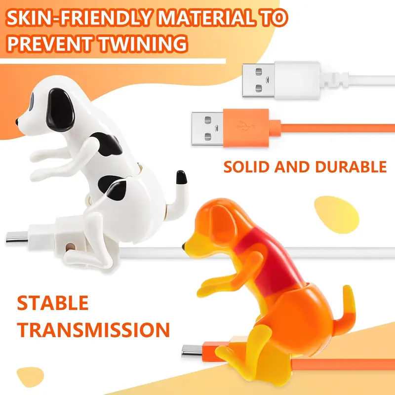 💖✅Funny Dog Charging Cable for Smartphones;