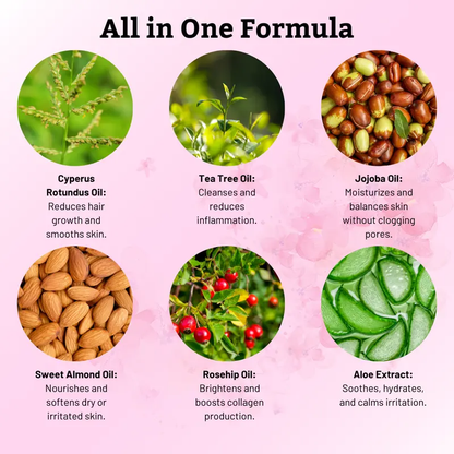 💖✨Cyperus Rotundus Oil for Natural Permanent Hair Reduction