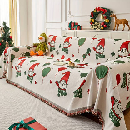 lusailstore - christmas themed sofa cover