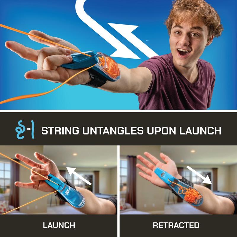 ZipString Aracna - World's First String Launching Webshooter that Glows-In-the-Dark - Perfect Holiday Gift