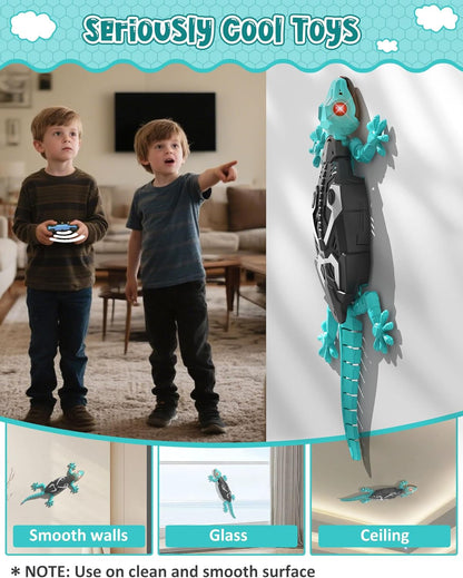 🔥Wall Climbing Lizard,Rechargeable Remote Control Robot Kids Toys