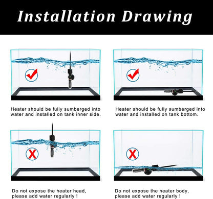 25W Small Aquarium Submersible Betta Heater