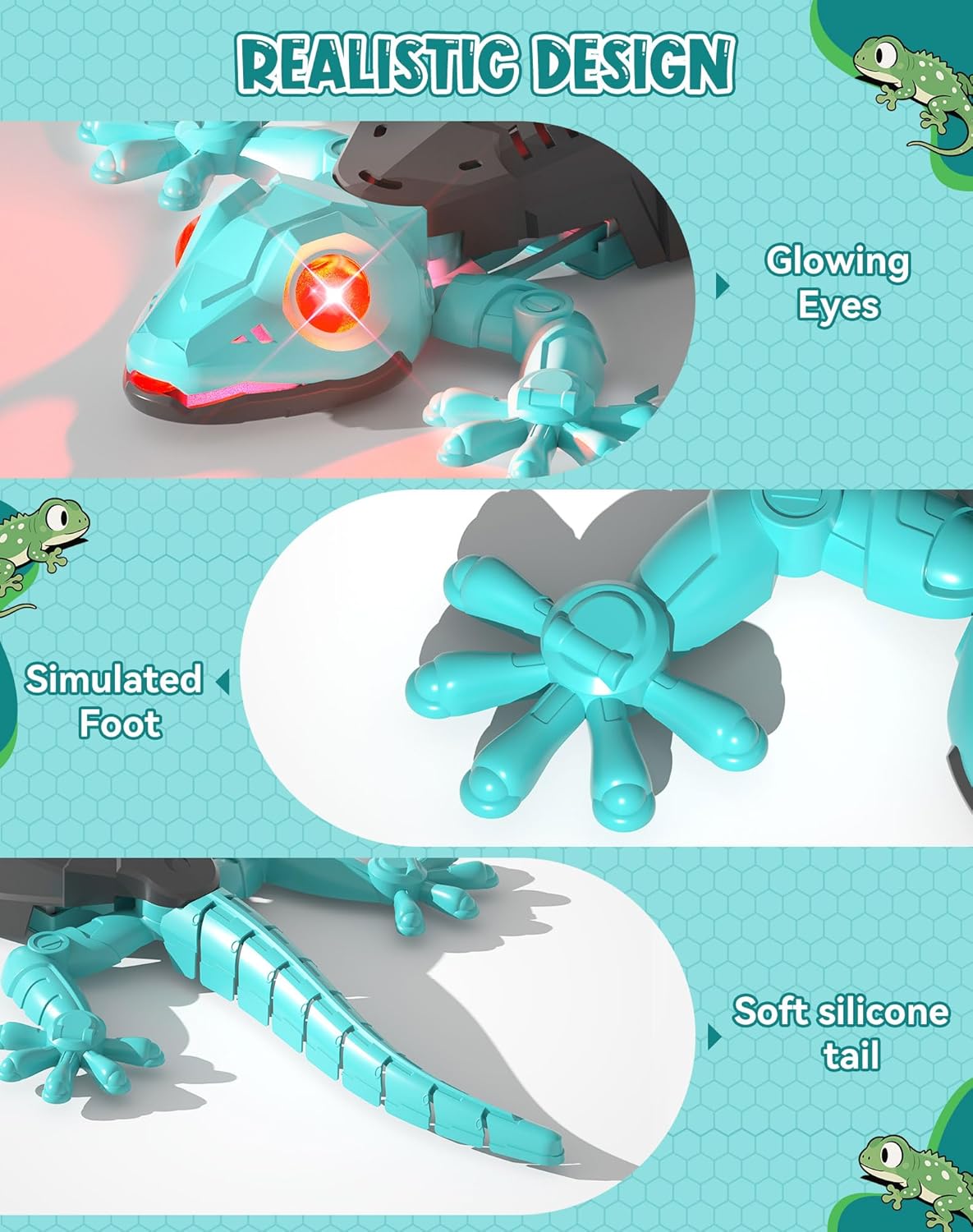 🔥Wall Climbing Lizard,Rechargeable Remote Control Robot Kids Toys