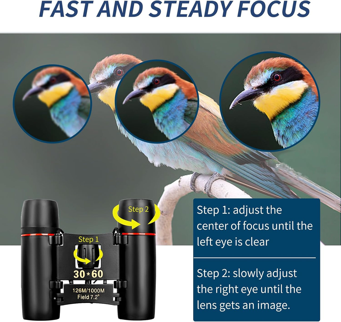 Compact Binoculars for Adults and Kids