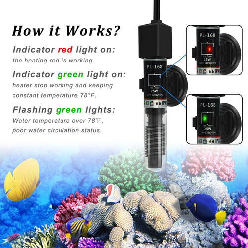 25W Small Aquarium Submersible Betta Heater