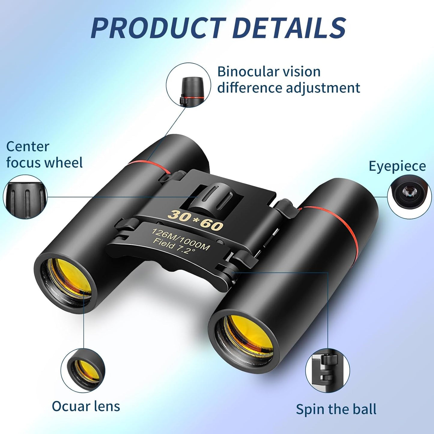 Compact Binoculars for Adults and Kids