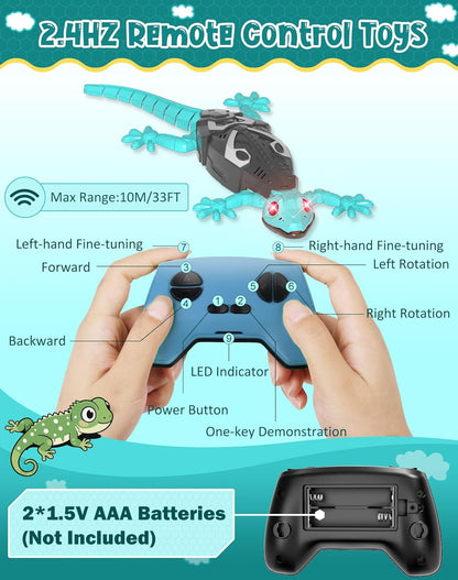 🔥Wall Climbing Lizard,Rechargeable Remote Control Robot Kids Toys