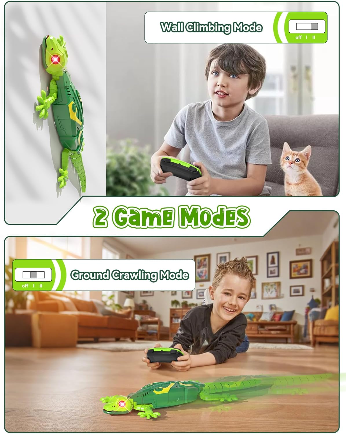 🔥Wall Climbing Lizard,Rechargeable Remote Control Robot Kids Toys
