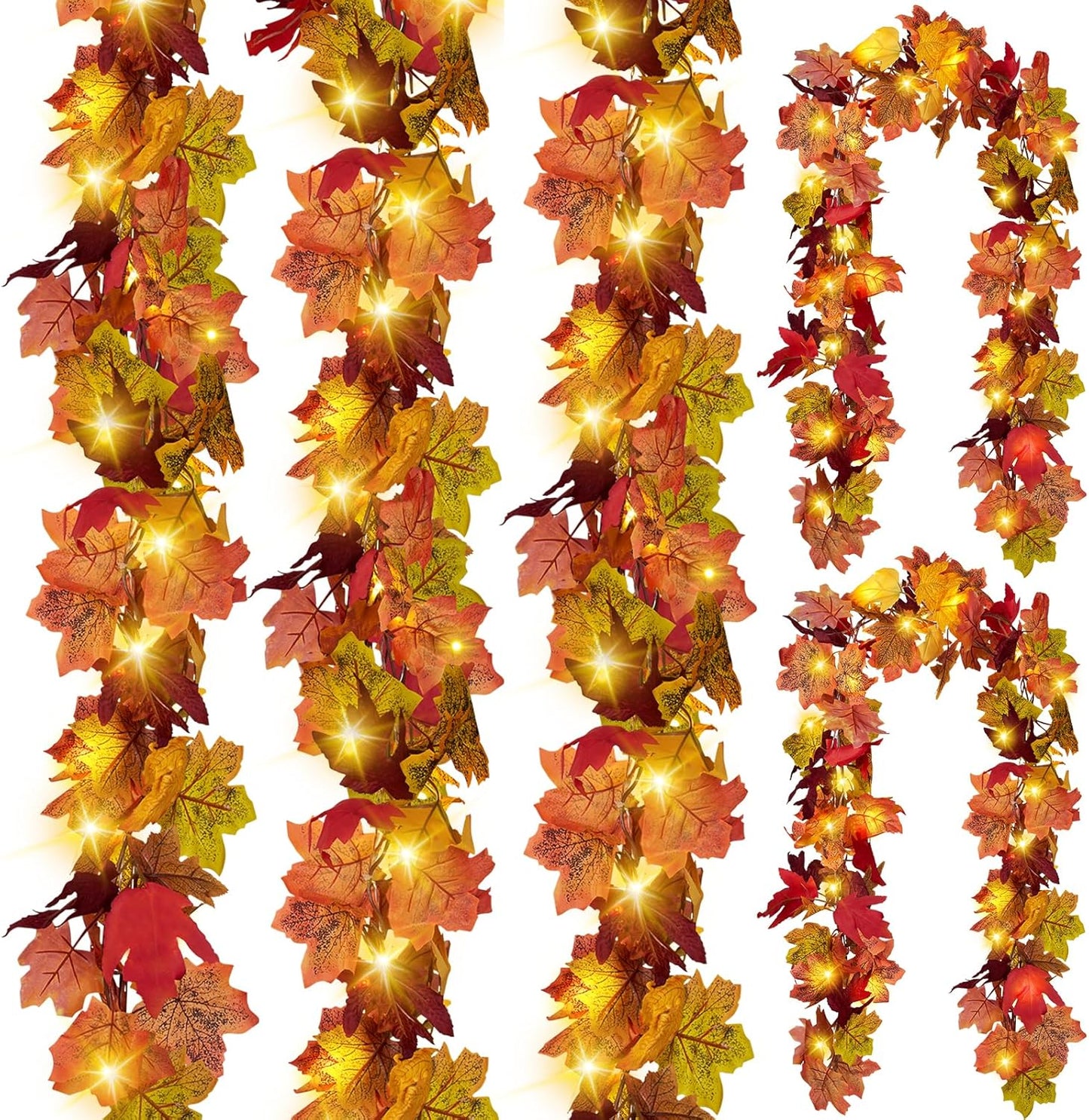 🎄🏠Maple Leaves Thanksgiving Decor for Home Wedding Fireplace Christmas