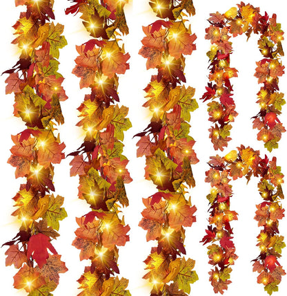 🎄🏠Maple Leaves Thanksgiving Decor for Home Wedding Fireplace Christmas