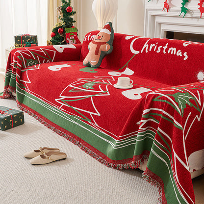 lusailstore - christmas themed sofa cover