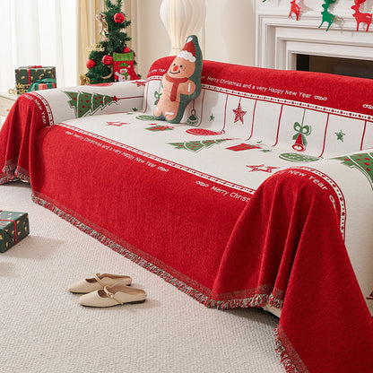 lusailstore - christmas themed sofa cover