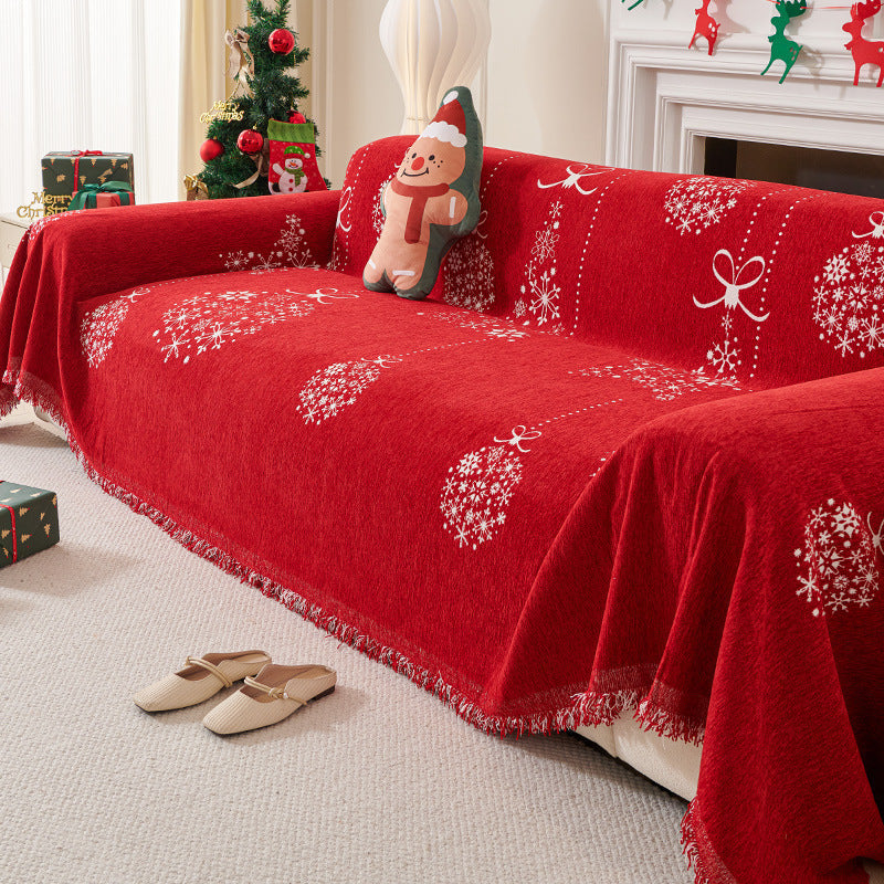 lusailstore - christmas themed sofa cover