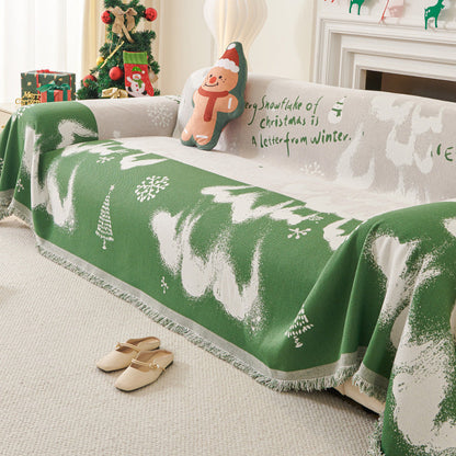 lusailstore - christmas themed sofa cover
