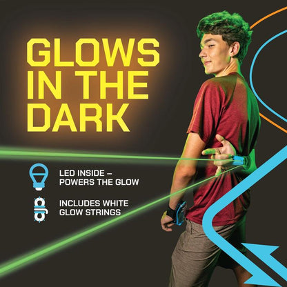 ZipString Aracna - World's First String Launching Webshooter that Glows-In-the-Dark - Perfect Holiday Gift