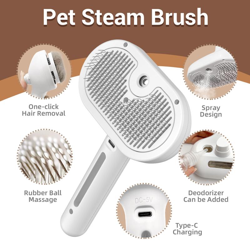 🐾Steam Brush for Pets Long Short Haired