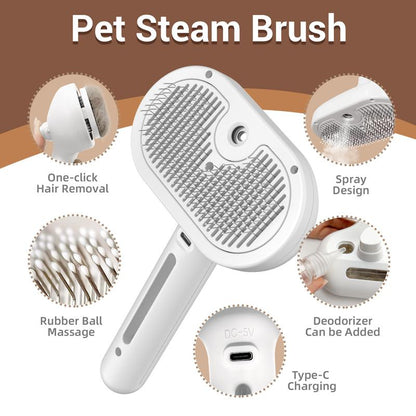🐾Steam Brush for Pets Long Short Haired