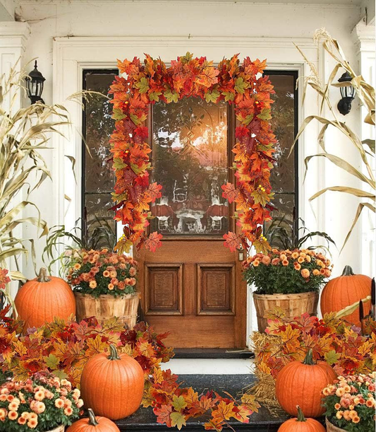 🎄🏠Maple Leaves Thanksgiving Decor for Home Wedding Fireplace Christmas