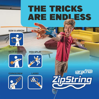 ZipString Aracna - World's First String Launching Webshooter that Glows-In-the-Dark - Perfect Holiday Gift