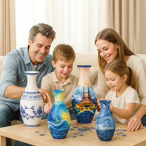 2 Stück kaufen, 60% sparen 🔥🎁 Elegante 3D-Puzzle-Vase