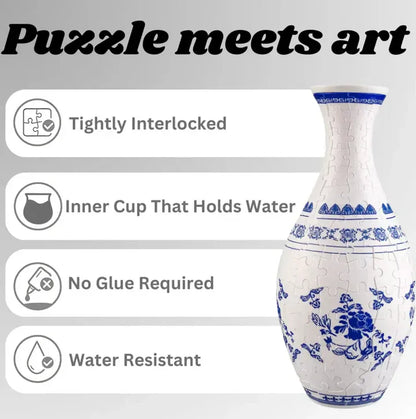 2 Stück kaufen, 60% sparen 🔥🎁 Elegante 3D-Puzzle-Vase