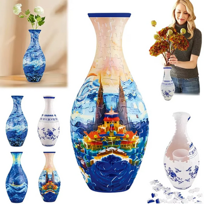 2 Stück kaufen, 60% sparen 🔥🎁 Elegante 3D-Puzzle-Vase